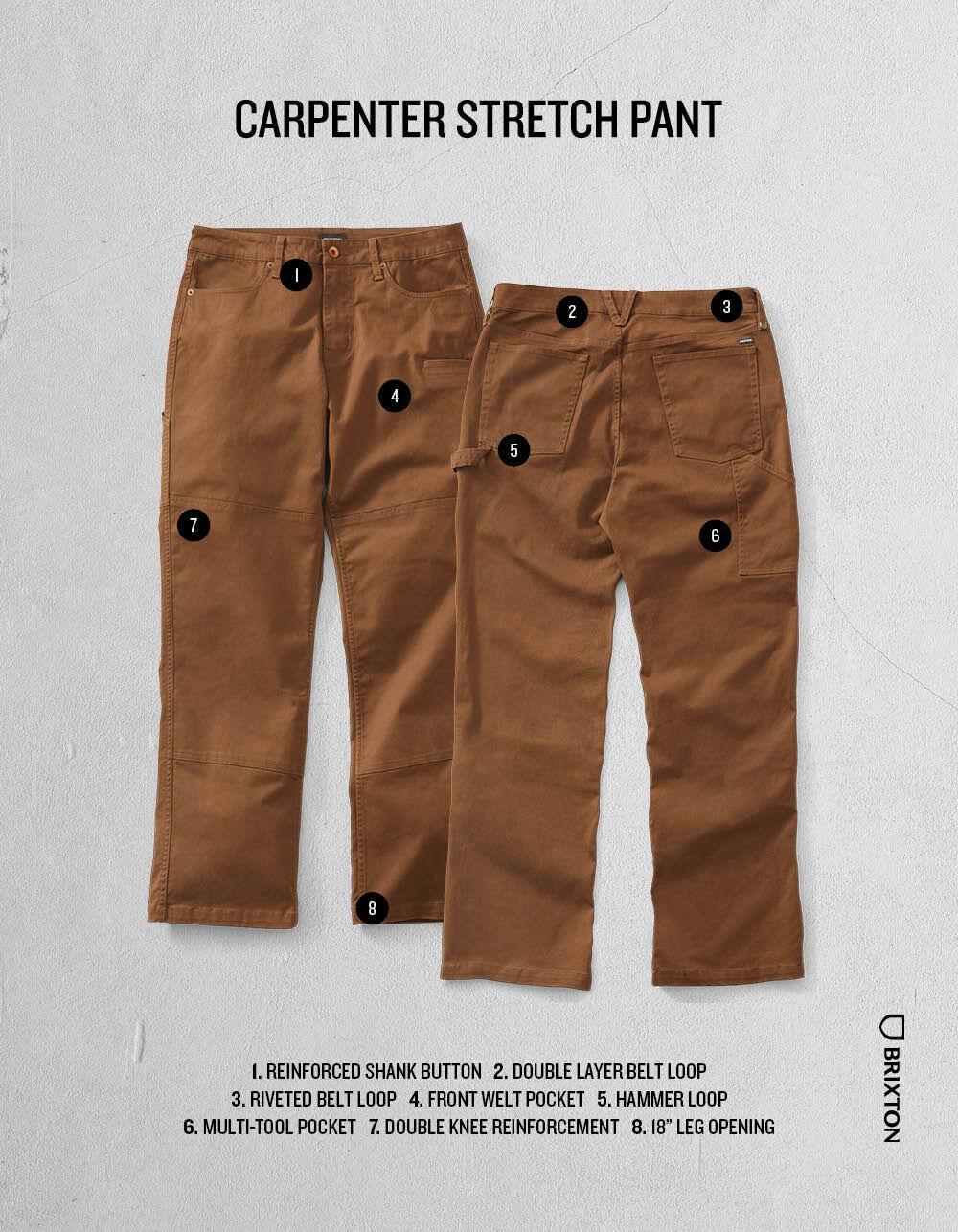 BRIXTON Carpenter Utility Stretch Mens Pants Product Image