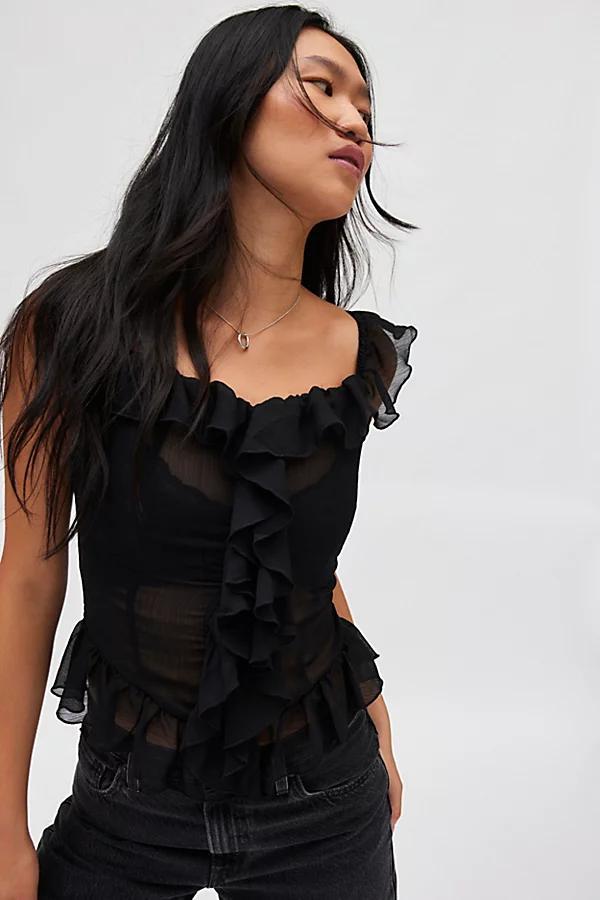 Lioness Timeless Ruffle Top Womens at Urban Outfitters Product Image