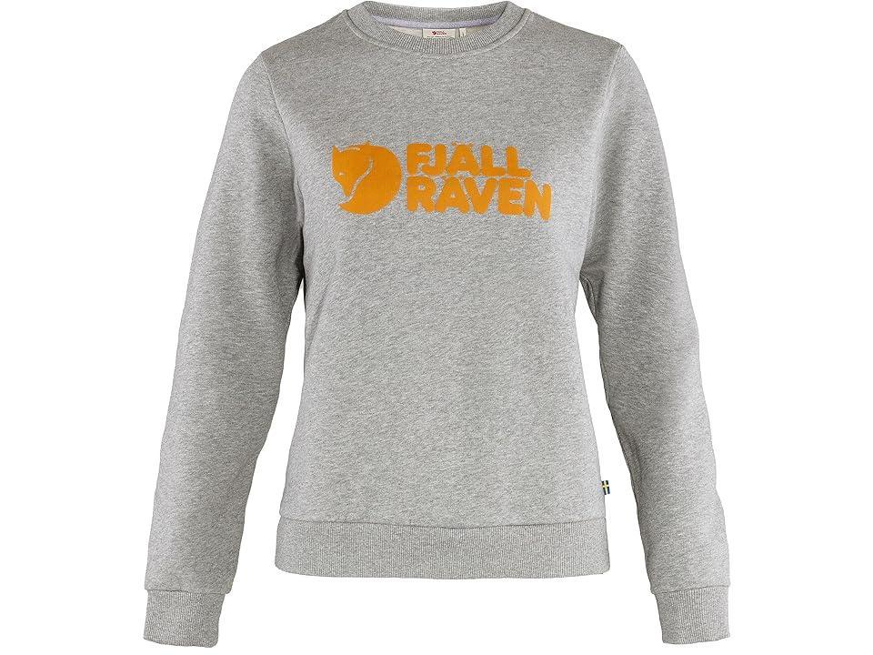 Fjallraven Fjallraven Logo Sweater (Grey/Melange) Women's Clothing Product Image