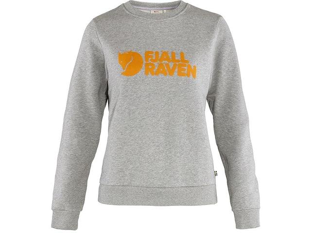 Fjallraven Fjallraven Logo Sweater (Grey/Melange) Women's Clothing Product Image