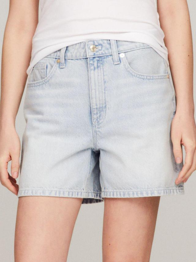 Tommy Hilfiger Women's Straight Fit High-Waist 5" Denim Short Product Image