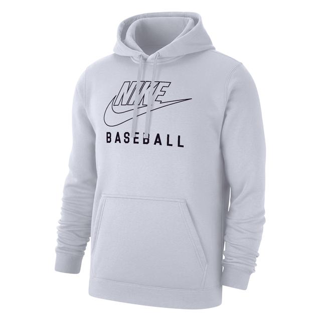 Nike Men's Swoosh Club Fleece Baseball Pullover Hoodie Product Image