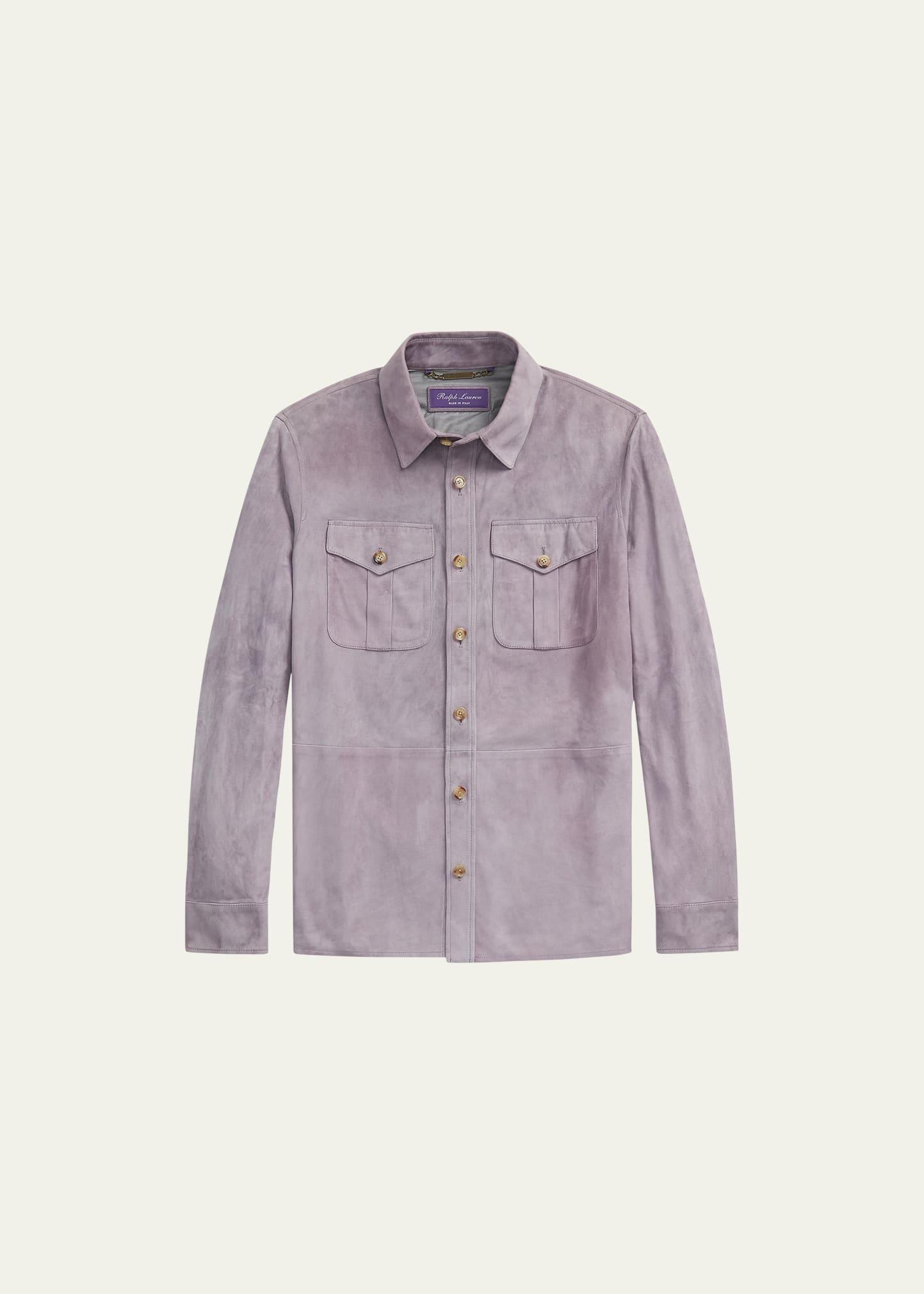 Mens Barron Classic Suede Overshirt Product Image