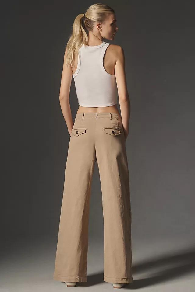 Maeve Oversized Wide-Leg Chino Pants Product Image