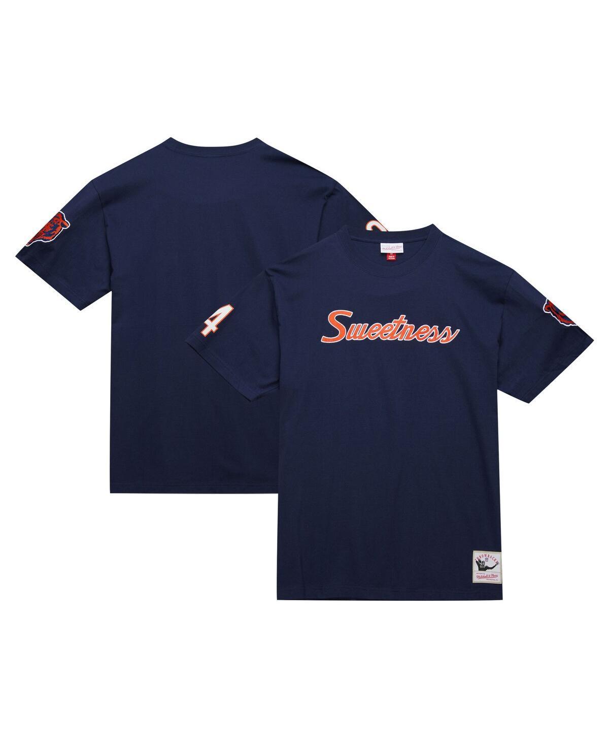 Mitchell & Ness Mens Walter Payton Navy Chicago Bears Retired Player Nickname T-Shirt Product Image