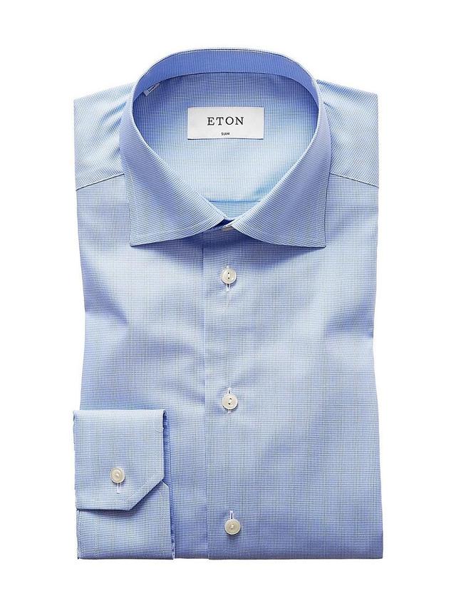 Mens Slim-Fit Check Dress Shirt Product Image