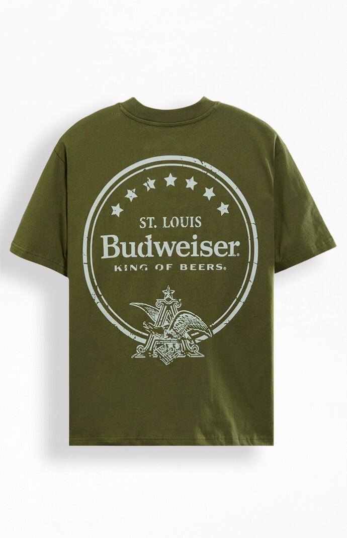 Budweiser Men's By PacSun Wordmark T-Shirt Product Image