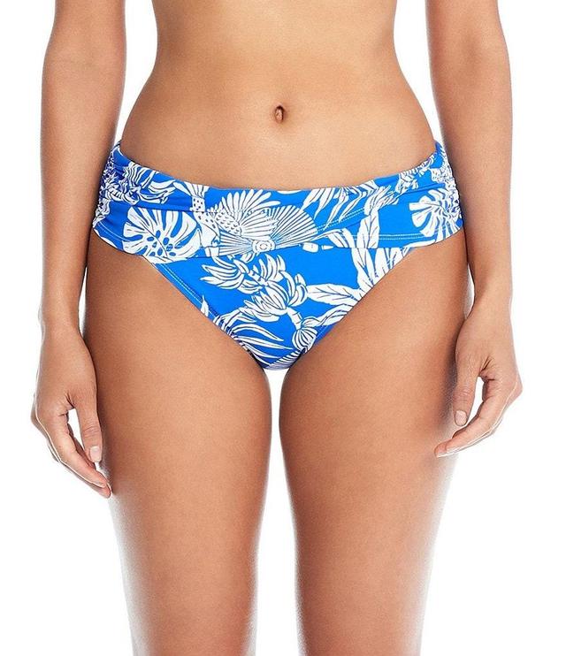 Bleu Rod Beattie A Place In The Sun Floral Print Sarong Hipster Swim Bottom Product Image