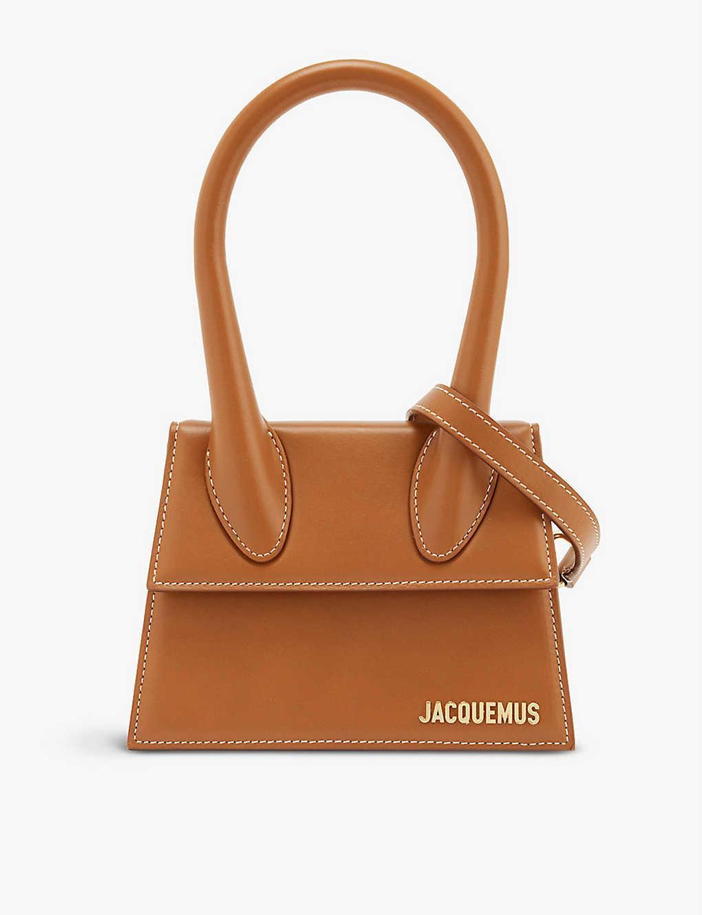 JACQUEMUS Light Brown 2 Le Chiquito Medium Leather Cross-body Bag In Marron Clair Product Image