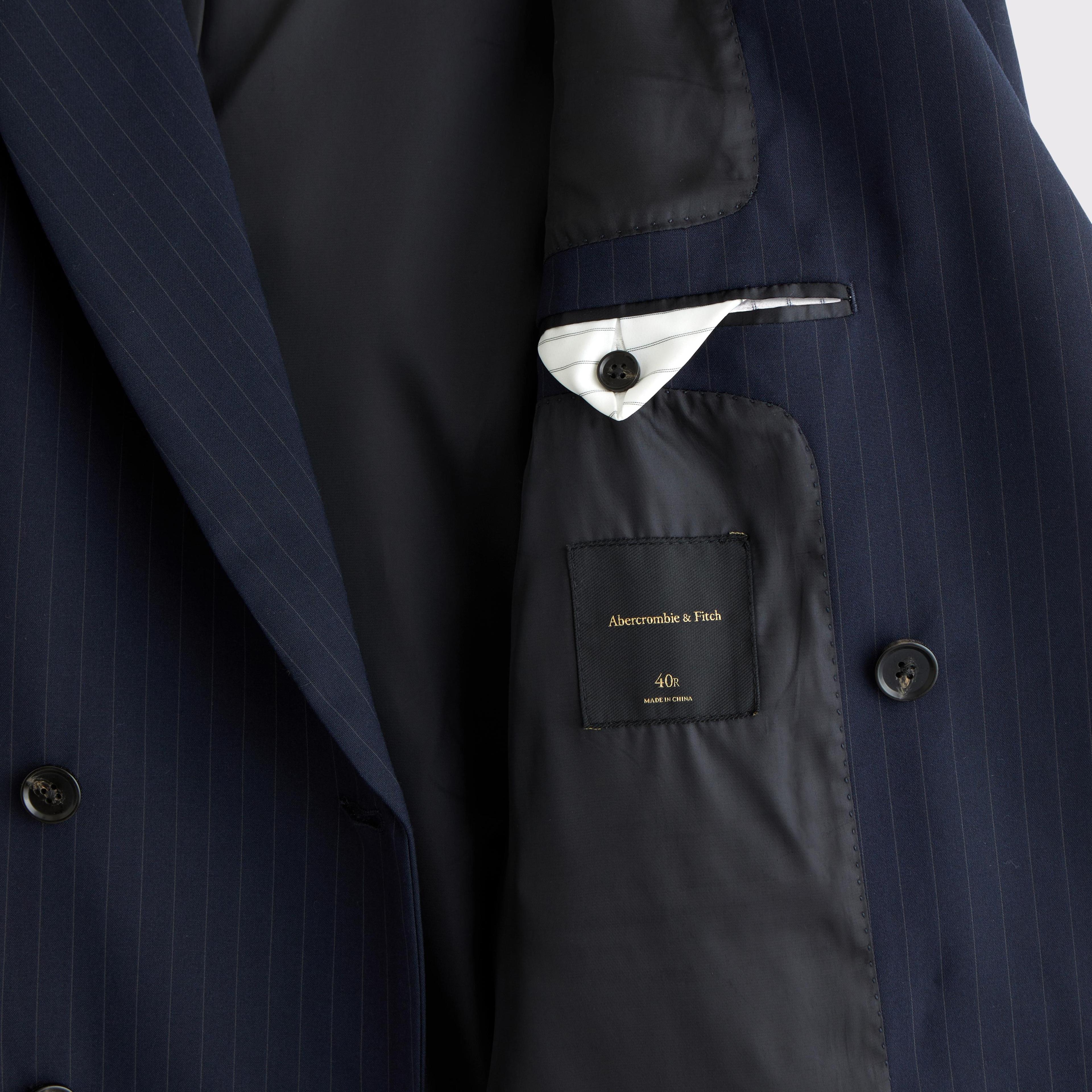 The A&F Collins Tailored Double-Breasted Blazer Product Image