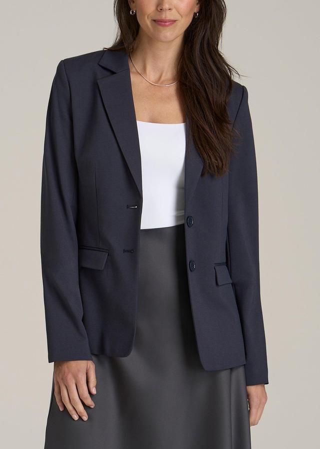 SLIM-FIT Two Button Blazer for Tall Women in Navy Product Image