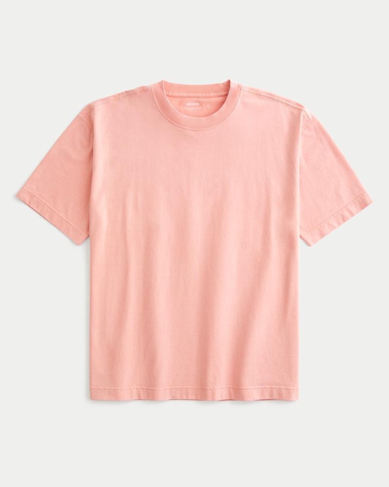 Boxy Heavyweight Cotton Crew T-Shirt Product Image