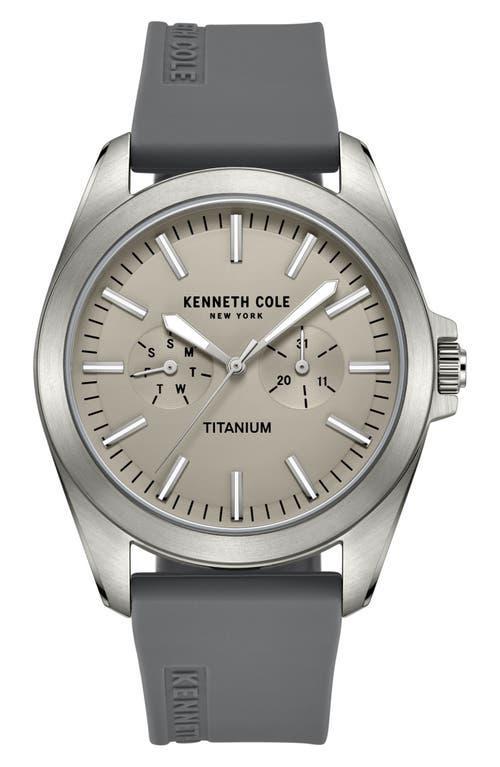 Kenneth Cole Dress Sport Silicone Strap Watch, 42mm Product Image