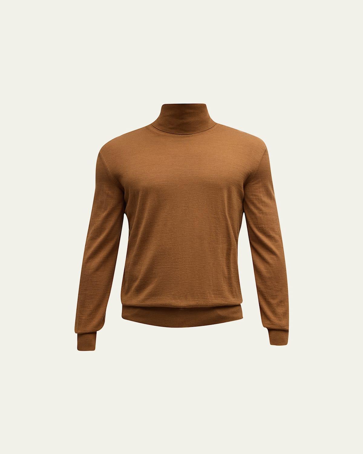 Mens Casheta Light Cashmere-Silk Turtleneck Sweater Product Image