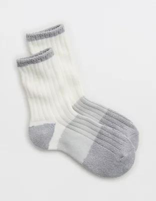 Aerie Colorblock Marled Crew Socks Product Image