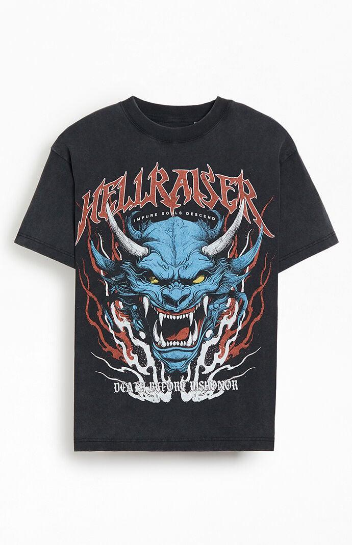 Men's Hellraiser Vintage Oversized T-Shirt Product Image