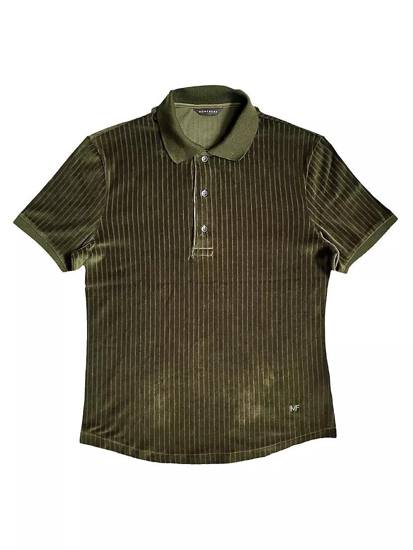 Pierce Velvet Polo Shirt Product Image