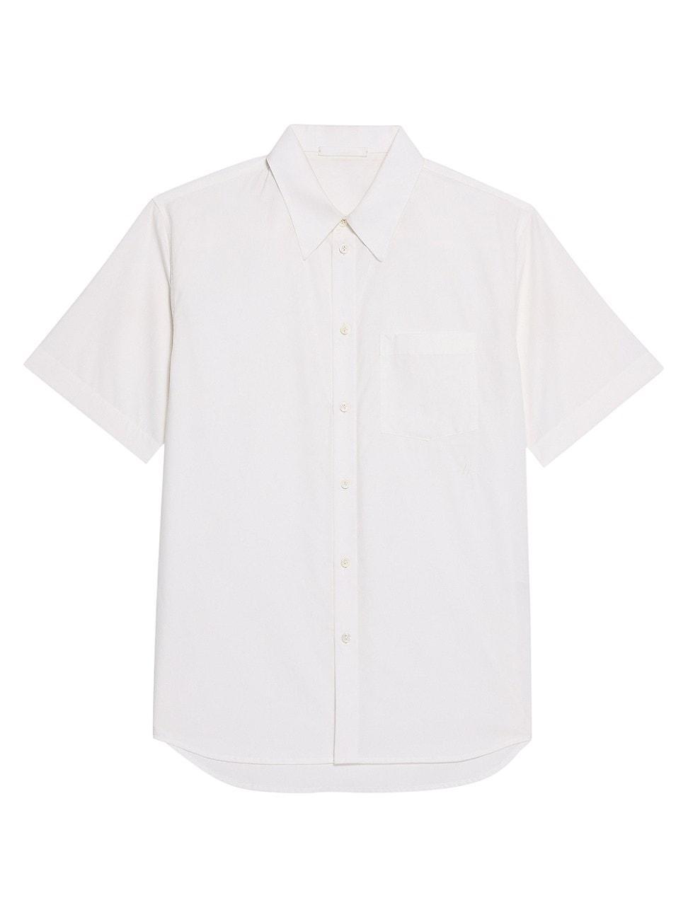 Mens Cotton Button-Front Shirt Product Image