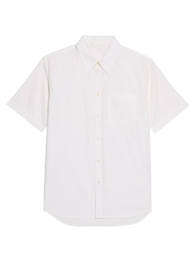 Mens Cotton Button-Front Shirt Product Image