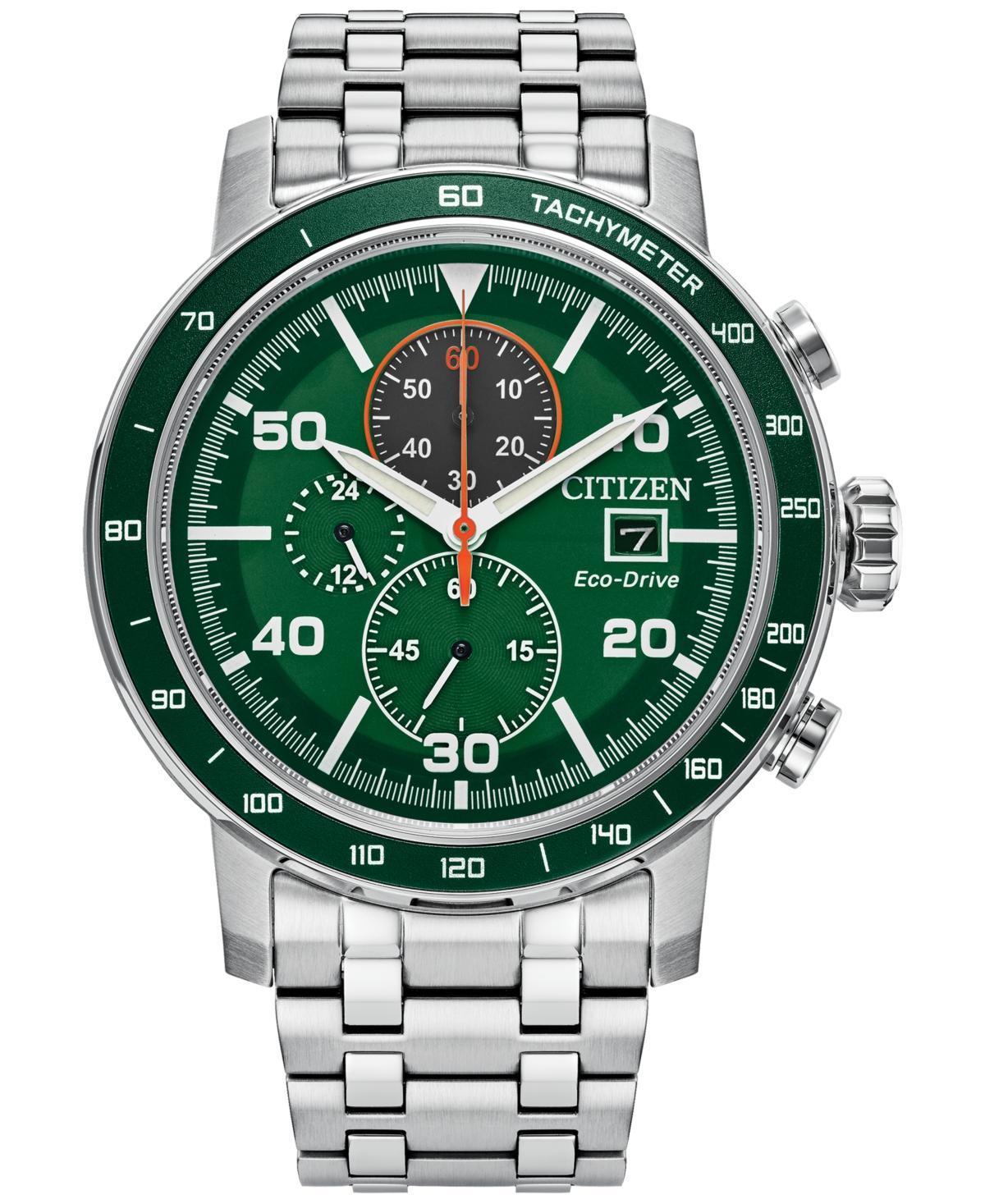 Citizen Mens Eco-Drive Chronograph Stainless Steel Bracelet Watch Product Image