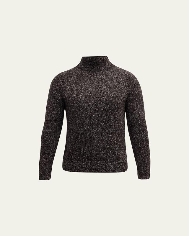 Mens Boucle Cashmere-Silk Turtleneck Product Image