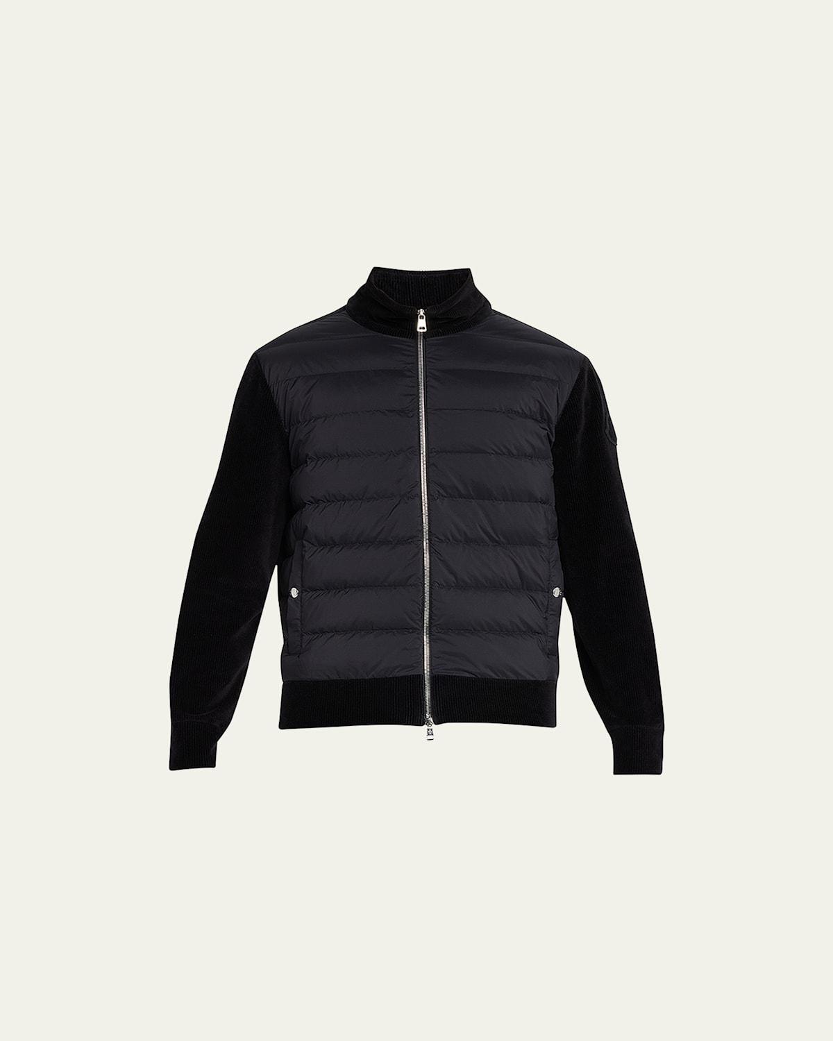 Mens Padded Zip Up Cardigan Product Image