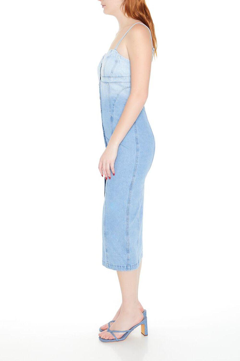 Die-Dye Denim Cami Midi Dress | Forever 21 Product Image