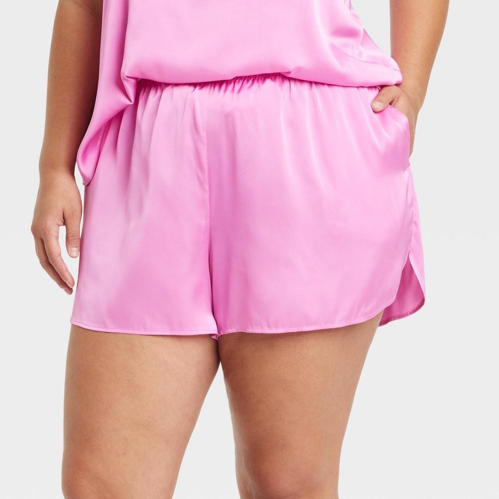 Womens Satin Shorts - Auden 4X Product Image