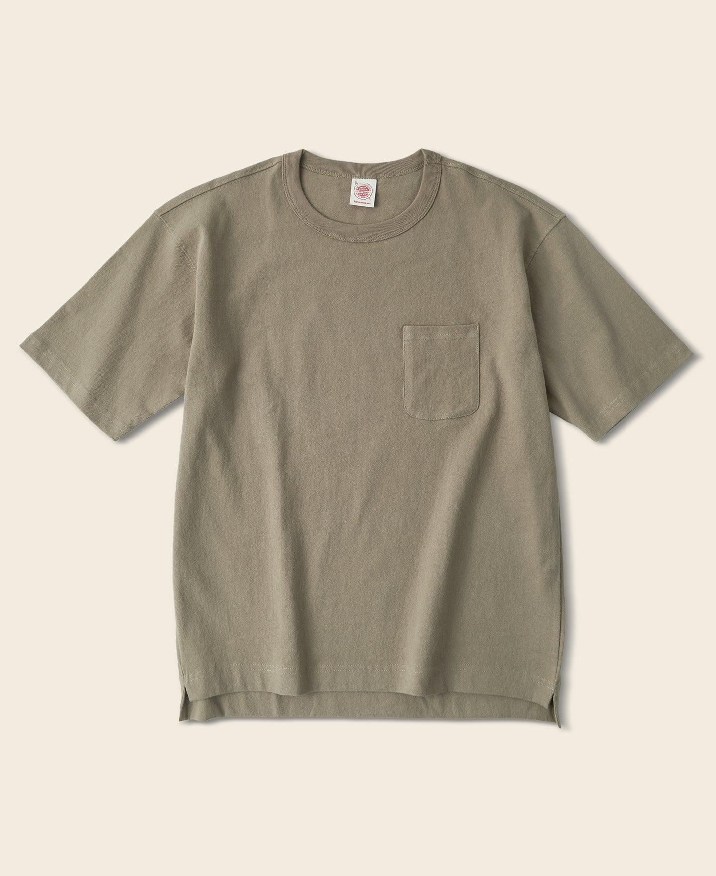 9.8 oz Cotton Classic Pocket T-Shirt - Khaki Product Image