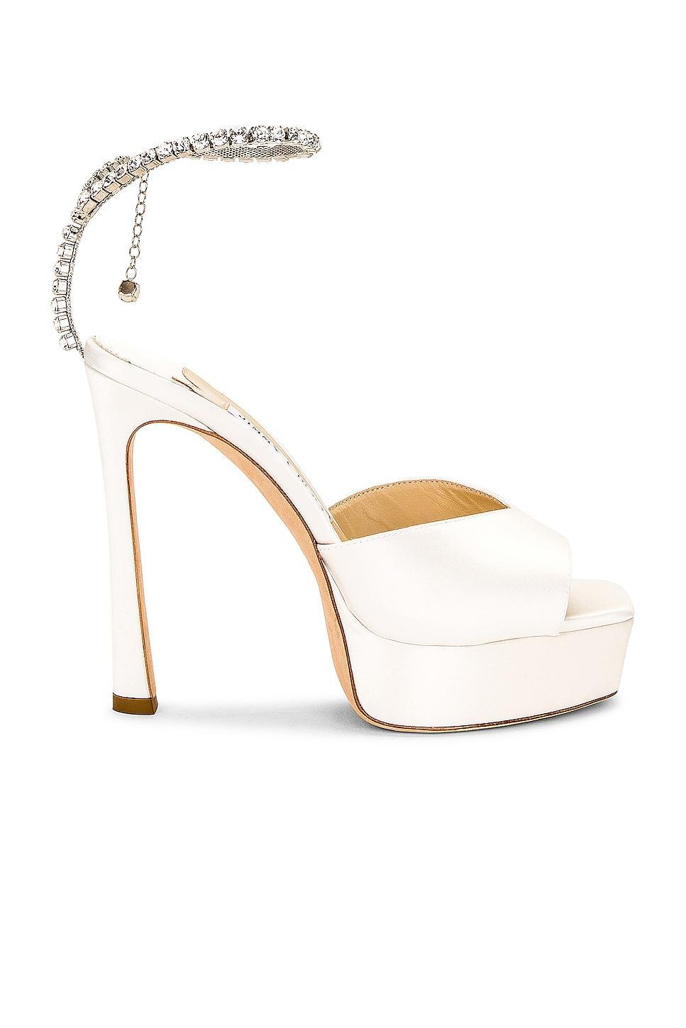 Jimmy Choo Saeda 125 Sandal in Ivory Product Image