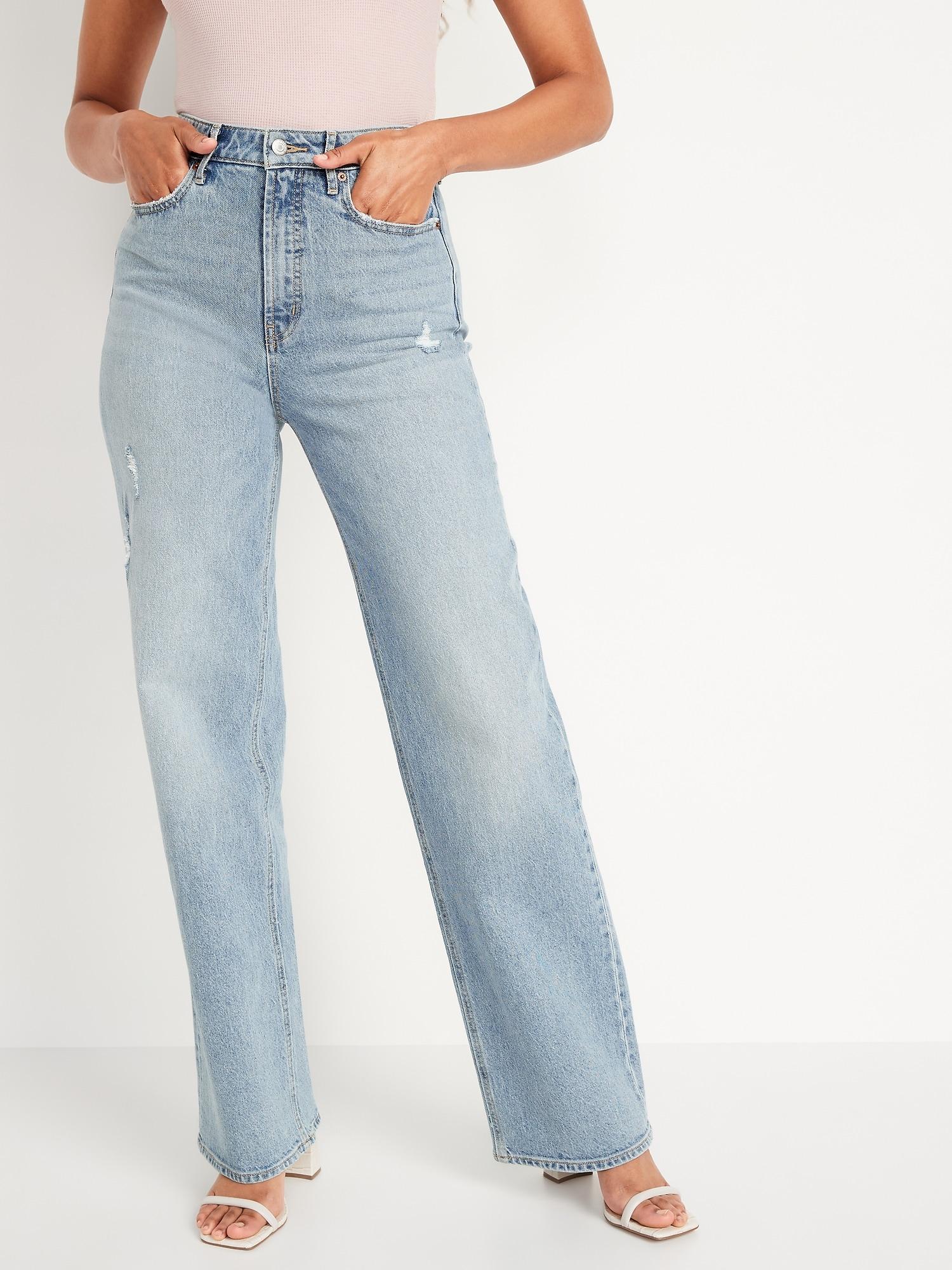 Extra High-Waisted Sky-Hi Wide-Leg Jeans Product Image