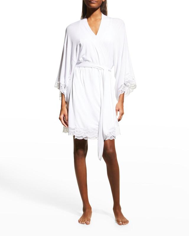 Eberjey Mariana Lace Trim Jersey Robe Product Image