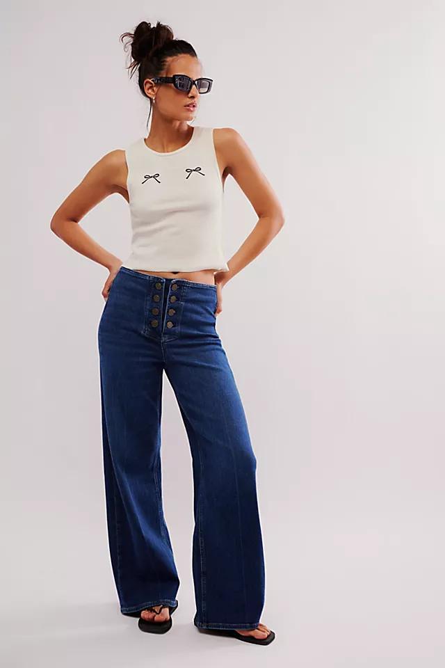 FRAME Le Slim Palazzo Sailor Jeans Product Image