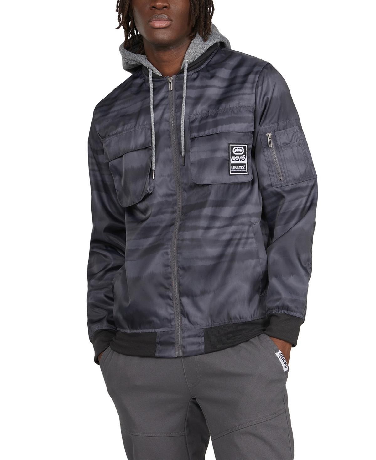 Ecko Mens Maverick Hooded Flight Jacket Product Image