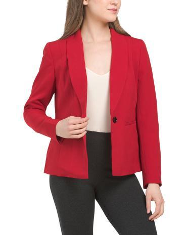 Shawl Collar Jacket for Women | Polyester/Elastane Product Image