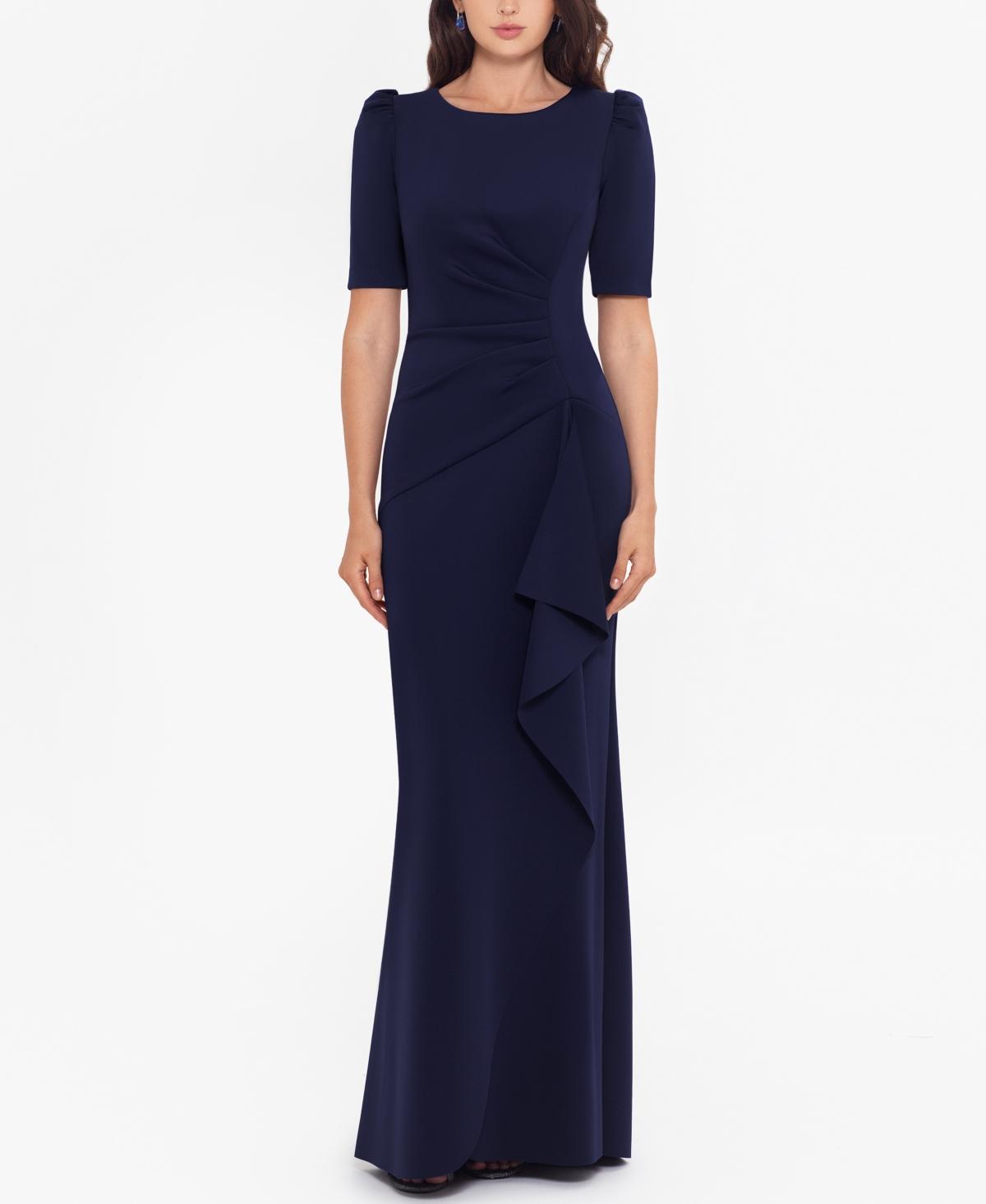 Xscape Evenings Ruched Scuba Crepe Gown Product Image