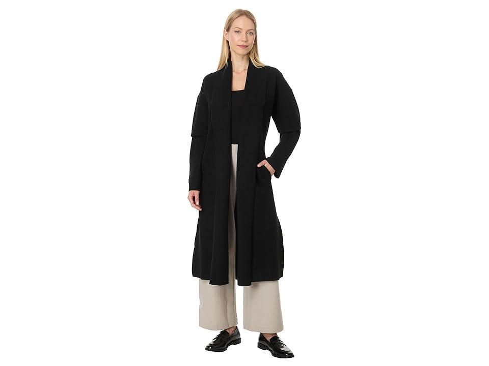 Eileen Fisher High Collar Coat Women's Coat Product Image