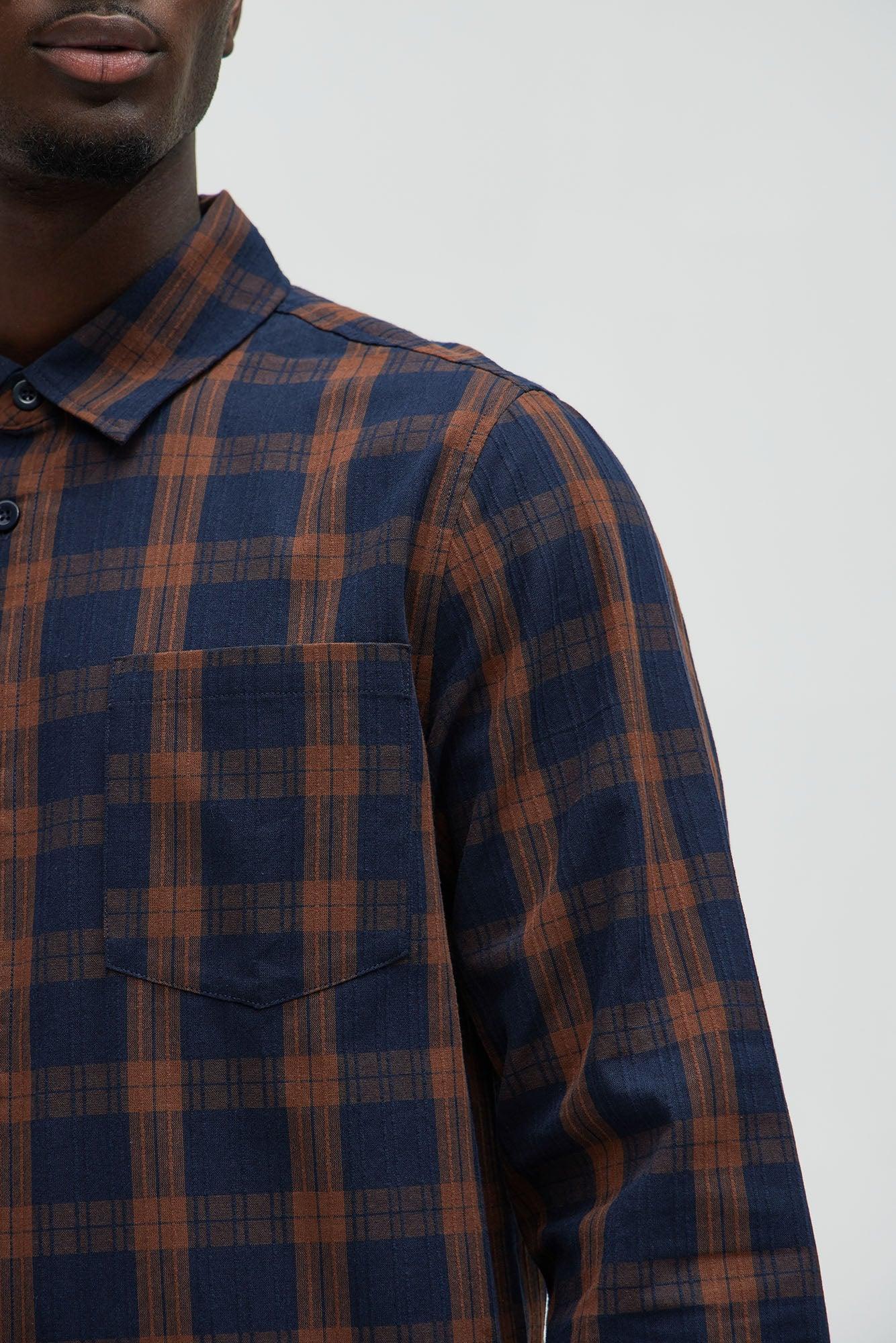 Edgar Plaid Shirt - Brown Combo Product Image