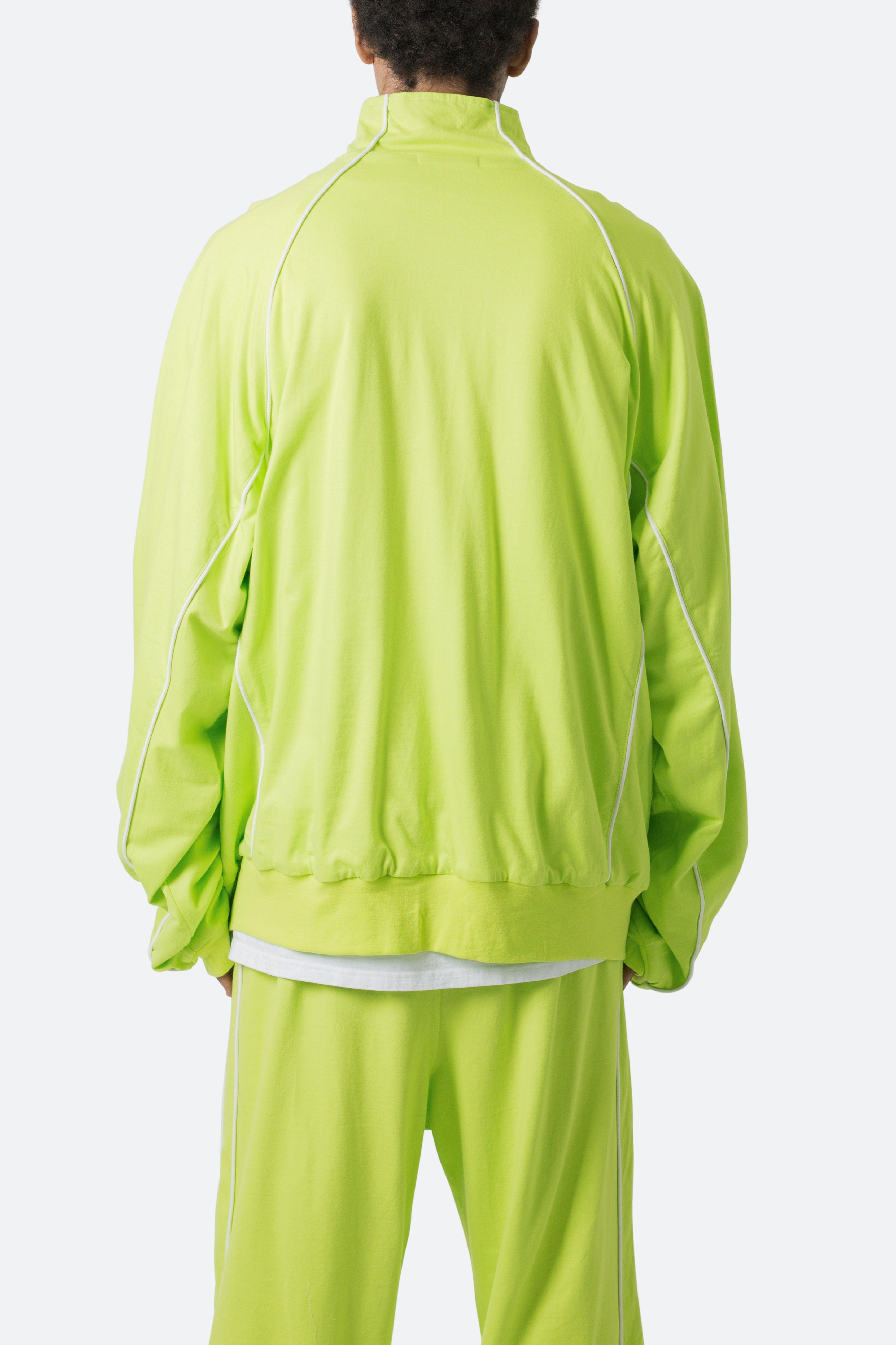 Oversized Jersey Track Jacket - Acid Lime Product Image