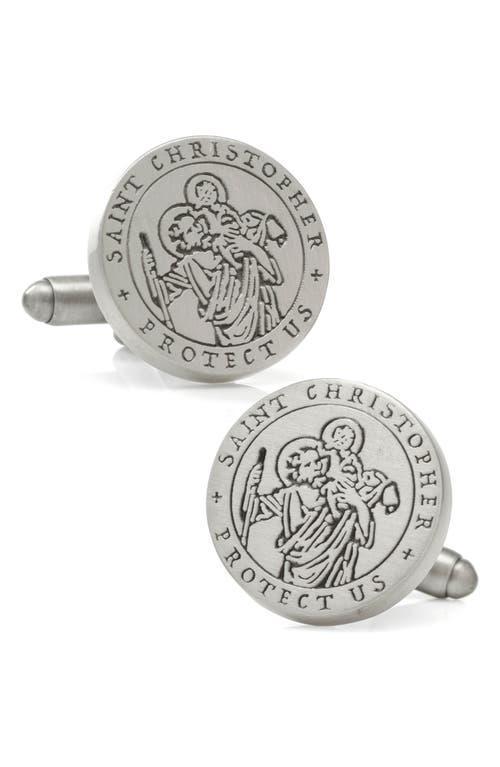 Ox & Bull Trading Co. Mens St. Christopher Amulet Cufflinks Product Image