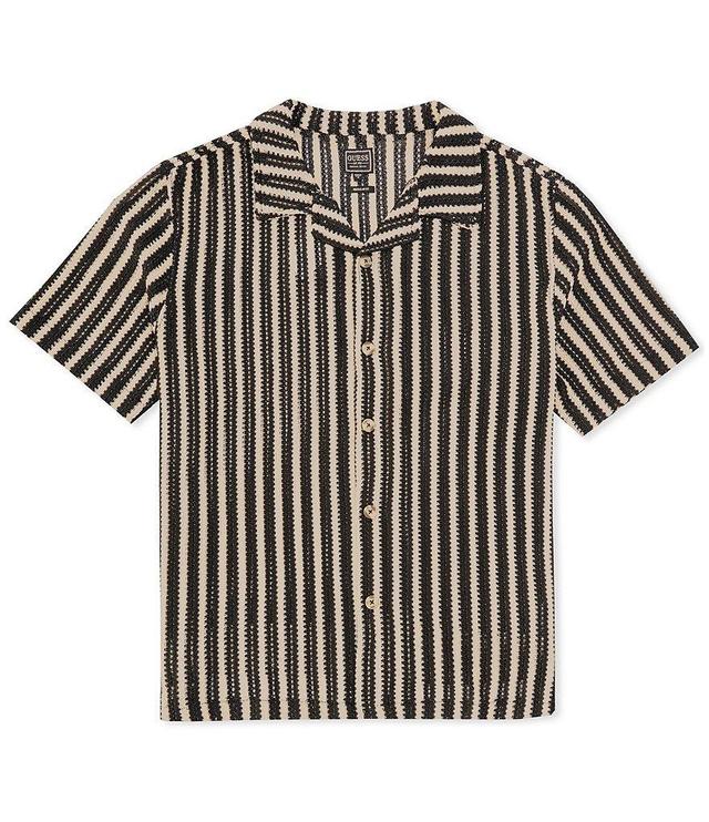 Guess Panama Stripe Short Sleeve Knit Shirt Product Image