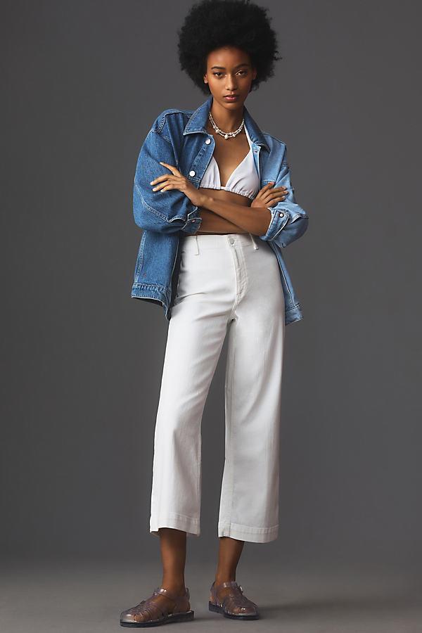 Nellie Mid-Rise Crop Culotte Jeans Product Image