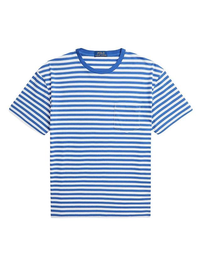 Mens Striped Pocket T-Shirt Product Image