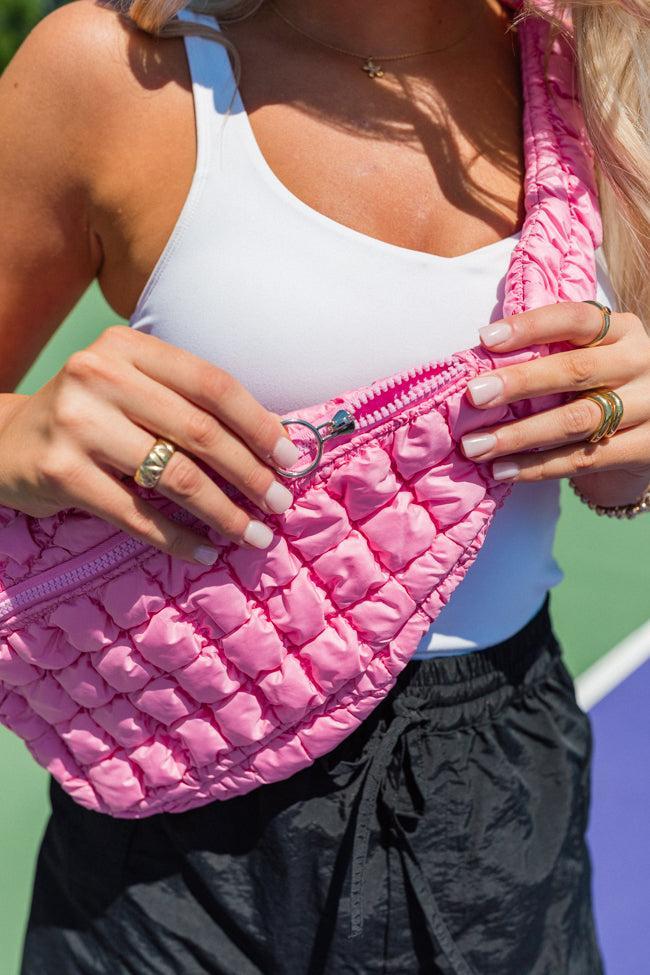 Got To Go Pink Quilted Sling Bag Product Image