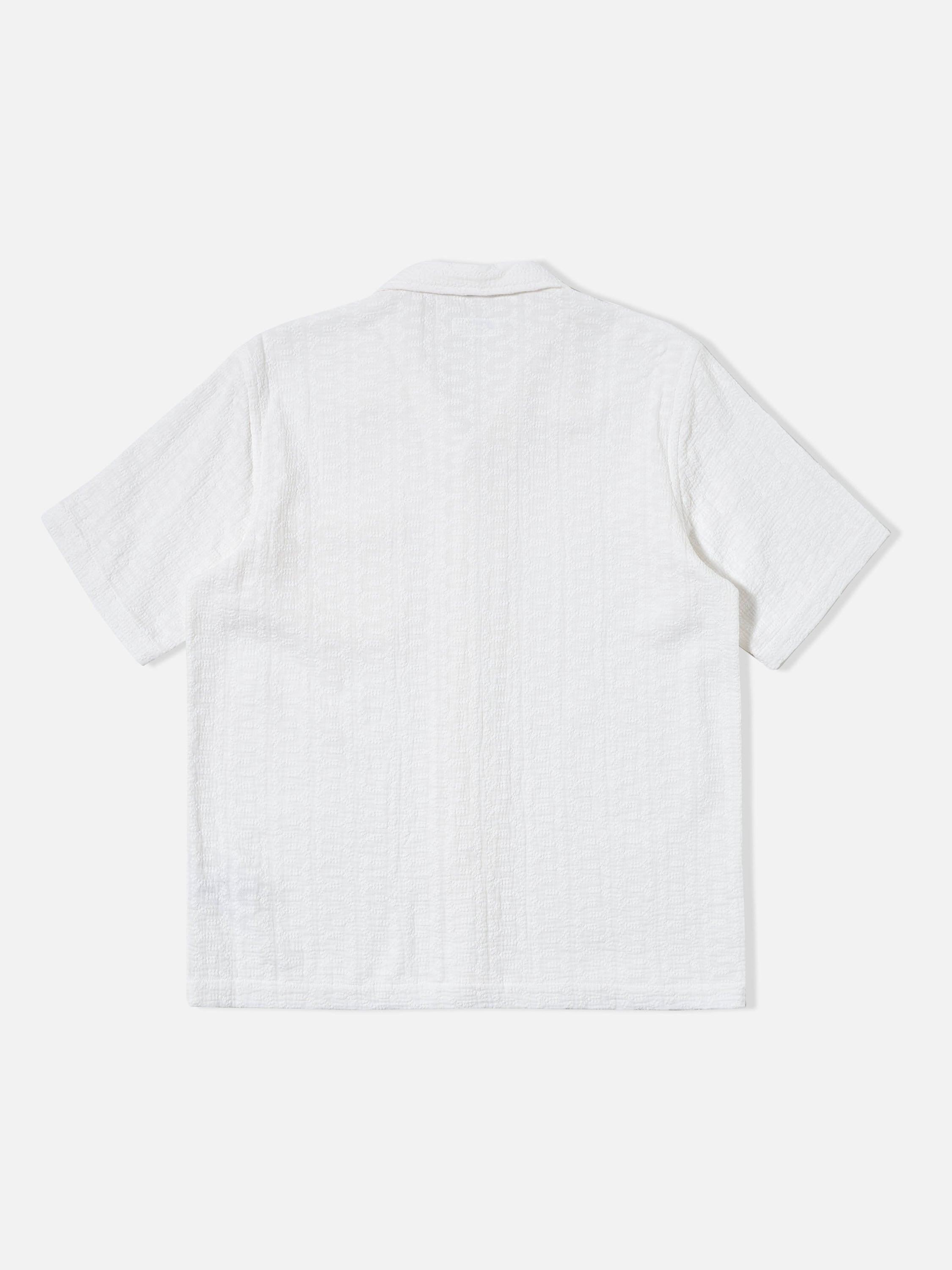 Universal Works Road Shirt in White Bobble Cotton Product Image