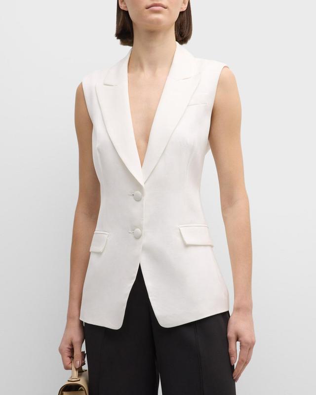 Alba Sleeveless Single-Breasted Blazer Product Image