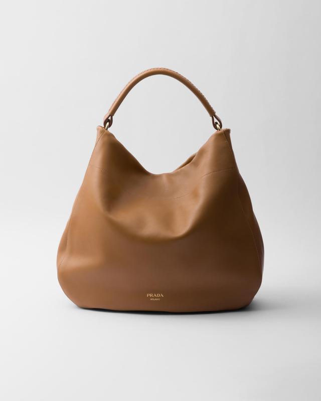 Large leather shoulder bag Product Image