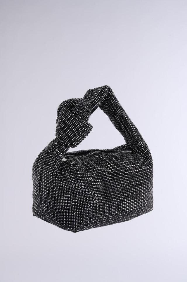 COME CLOSER RHINESTONE PURSE IN BLACK Product Image