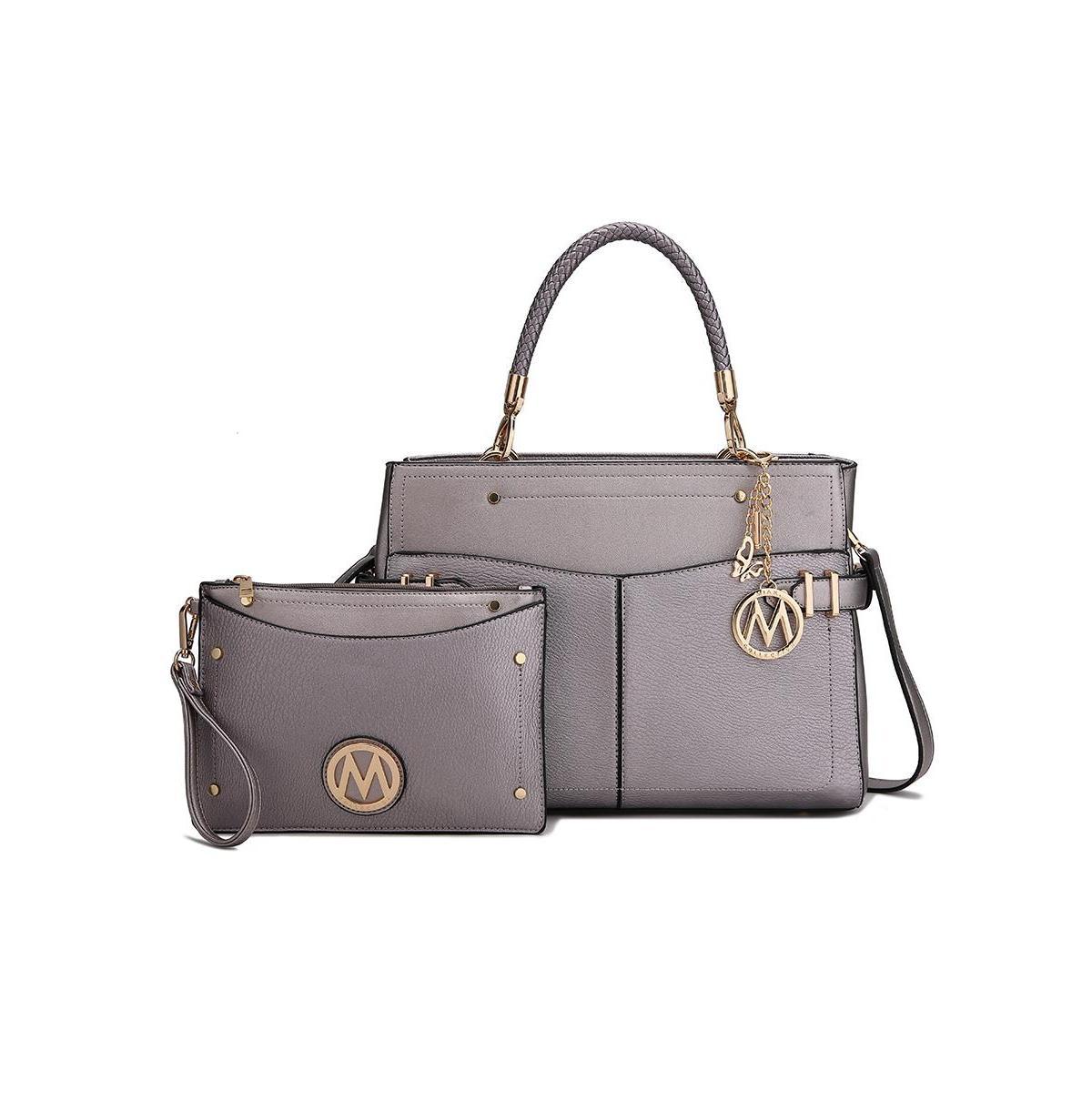 Mkf Collection Tenna Women s Satchel Bag with Wristlet by Mia K Product Image