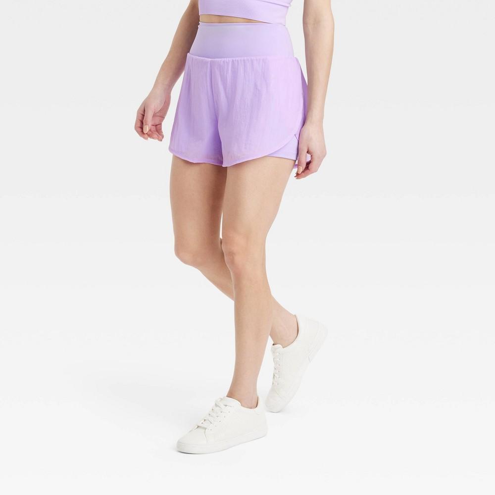 Womens Woven High-Rise 2-in-1 Run Shorts 3 - All In Motion Violet product image